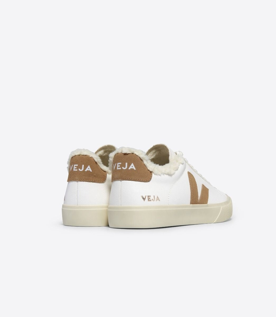 Veja Campo Fured Leather in White Desert