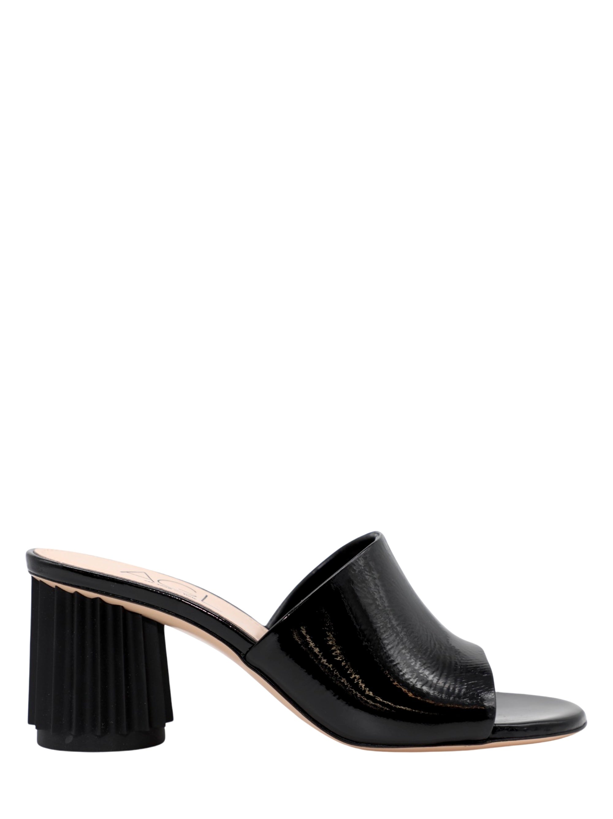 AGL Dorica M Slide Sandal Heel in Black Leigh s of Breton Village