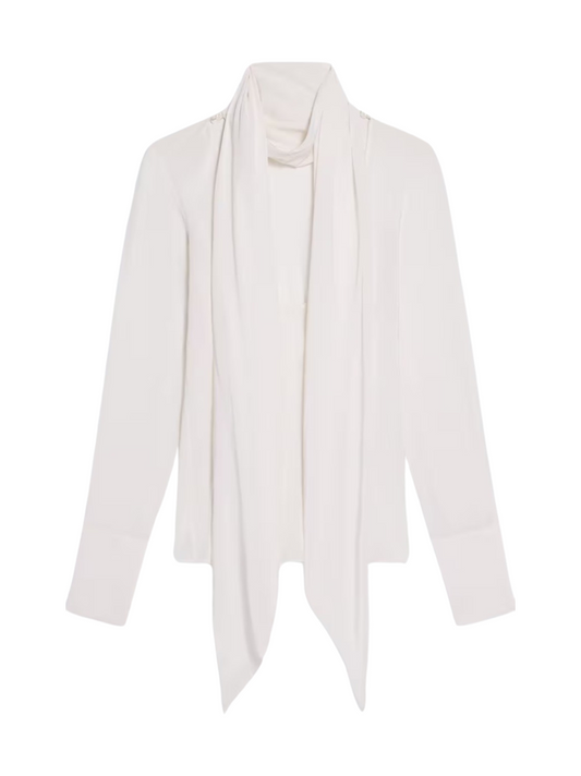 Helmut Lang Scarf Top in White