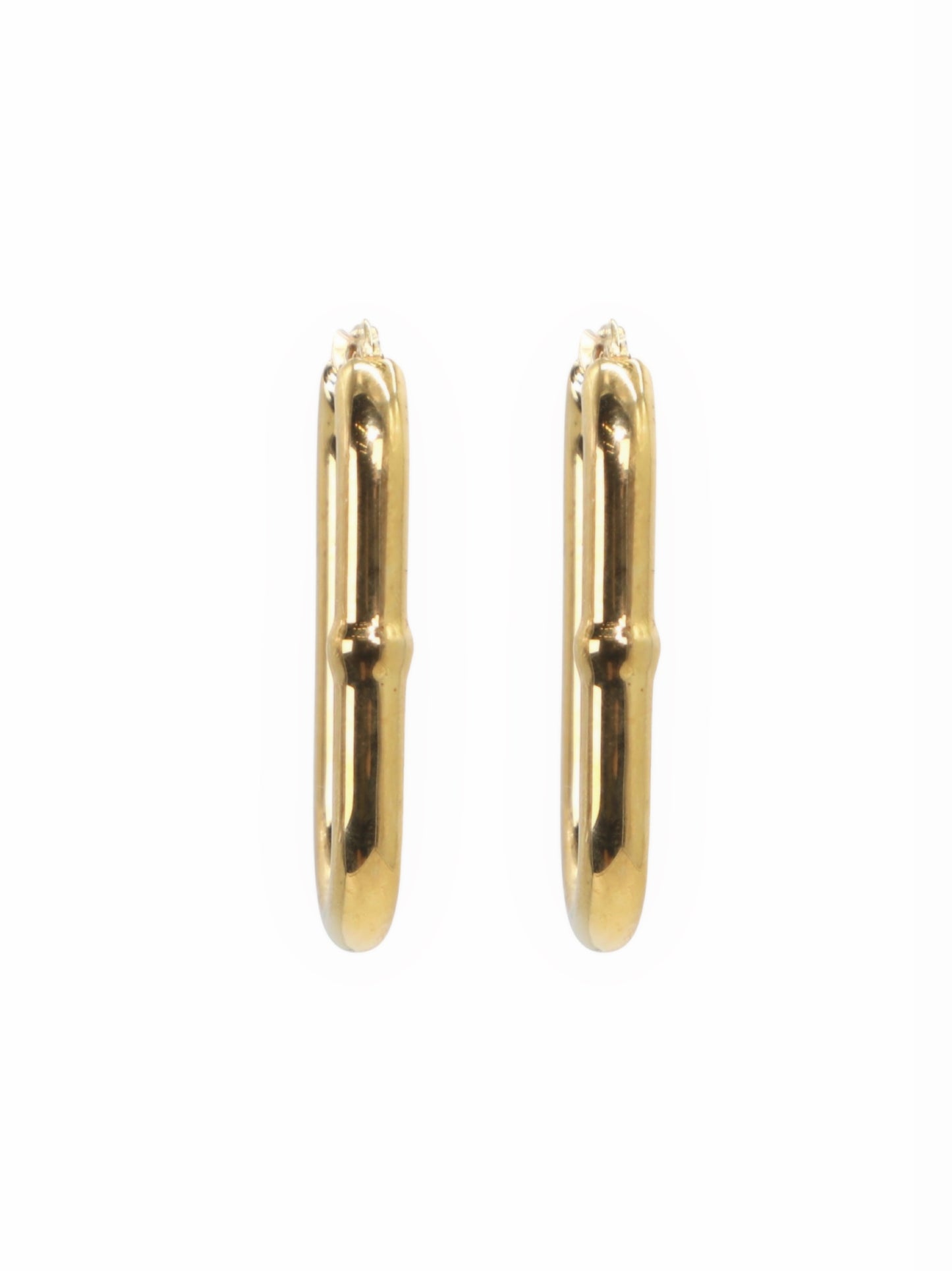 Bottega Veneta Chain Hoop Earrings in Gold