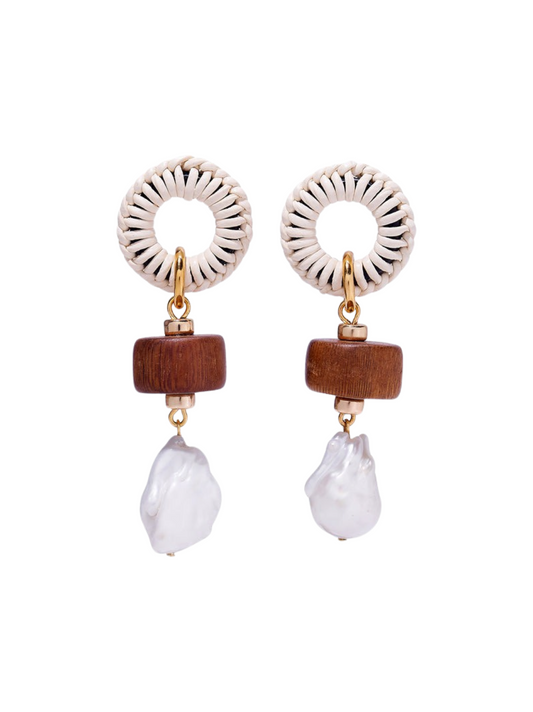 Lizzie Fortunato Woven Saddle Earrings