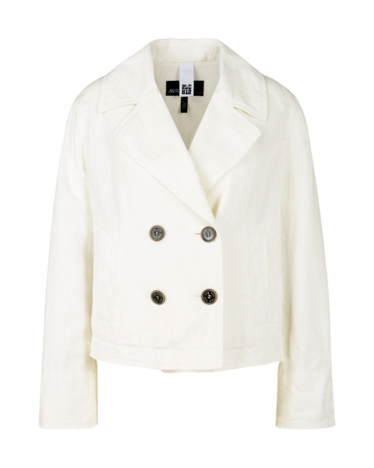 Marc Cain Caban Jacket in Off-White