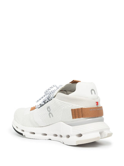 On Running Cloudnova Sneaker in White/Pearl