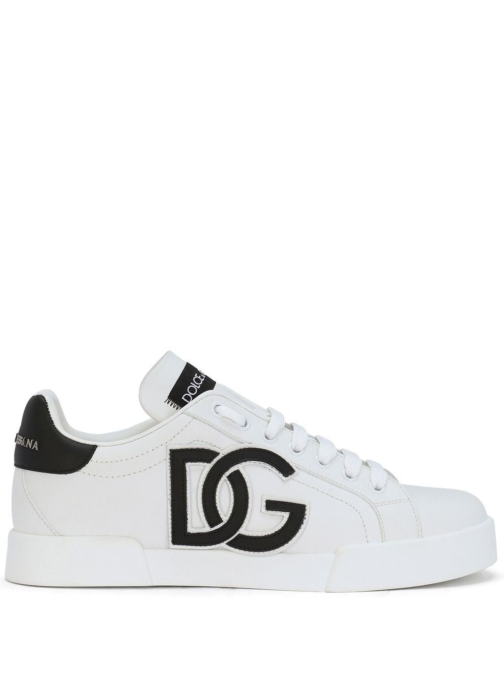 Dolce & Gabbana Calfskin Portofino Sneakers with DG logo