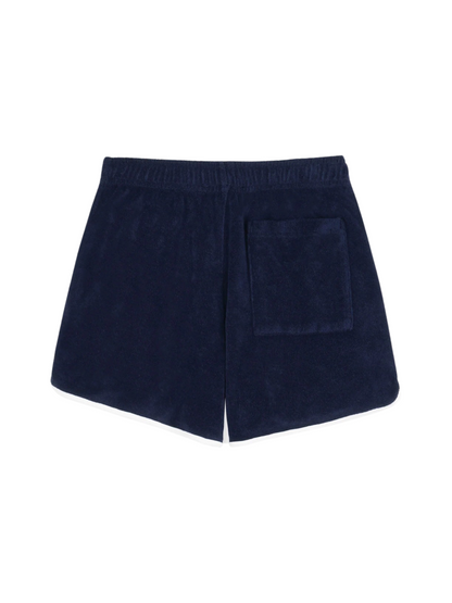 Sporty & Rich Prince Sporty Terry Shorts in Navy