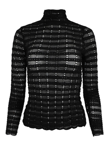 Ulla Johnson Adora Turtleneck in Noir Nor