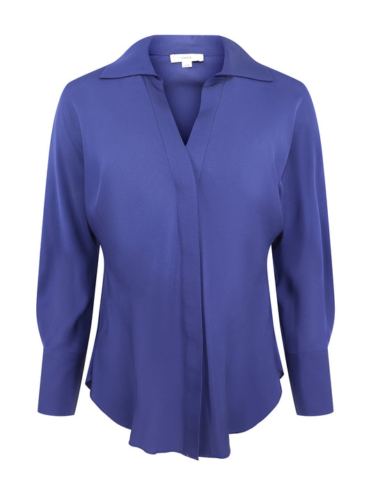 Vince Silk Bias Dolman-Sleeve Shirt (More Colors)