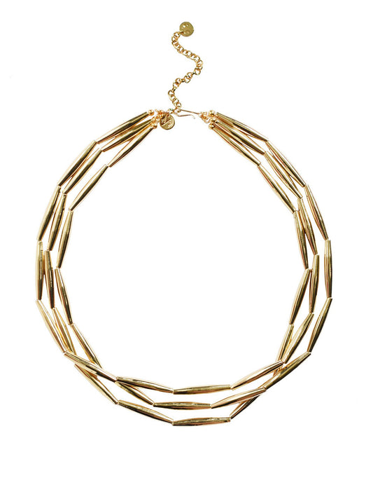 Adriana Pappas Liquid Gold Triple Strand Necklace