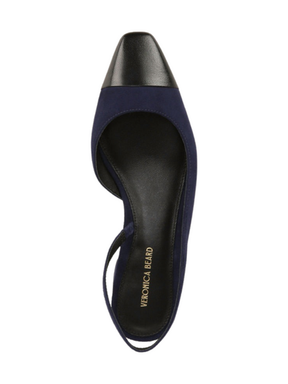 Veronica Beard Cecile Cap-Toe Slingback Shoe