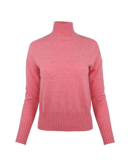 Kinross Rib Trim Funnel Sweater (More Colors)