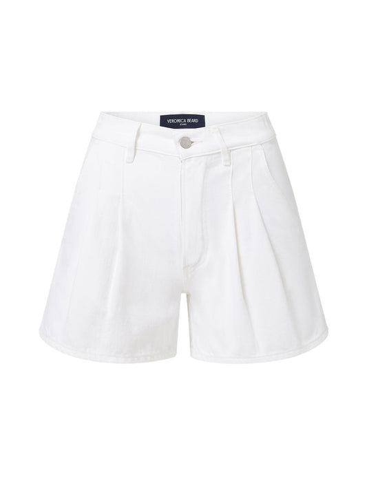 Veronica Beard Simpson Denim Shorts in White