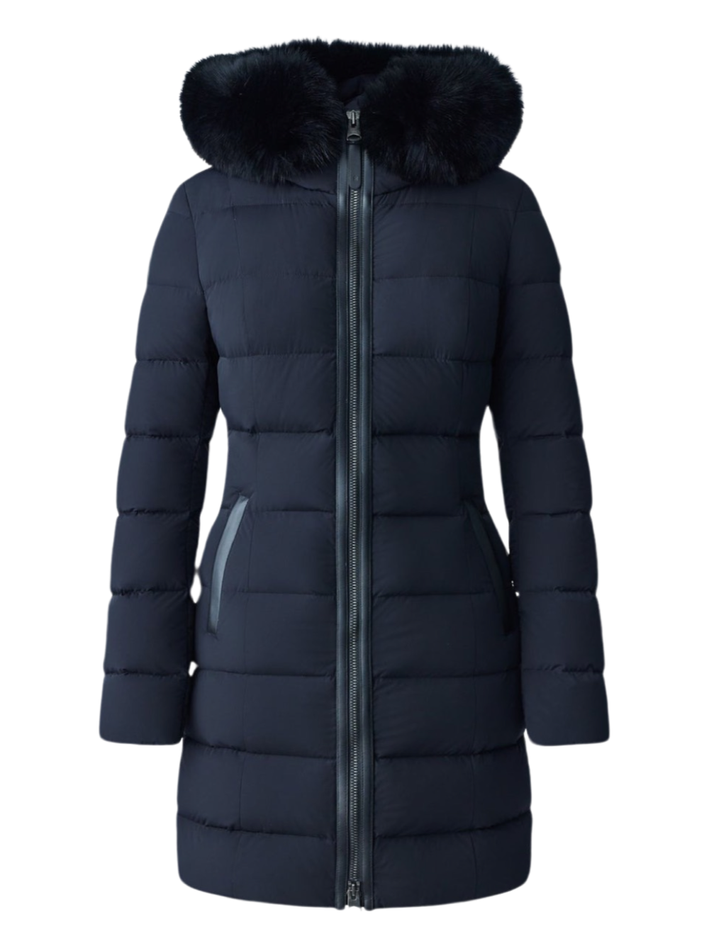 Mackage Calla Agile-360 Stretch Light Down Coat With Fur Collar (More Colors)