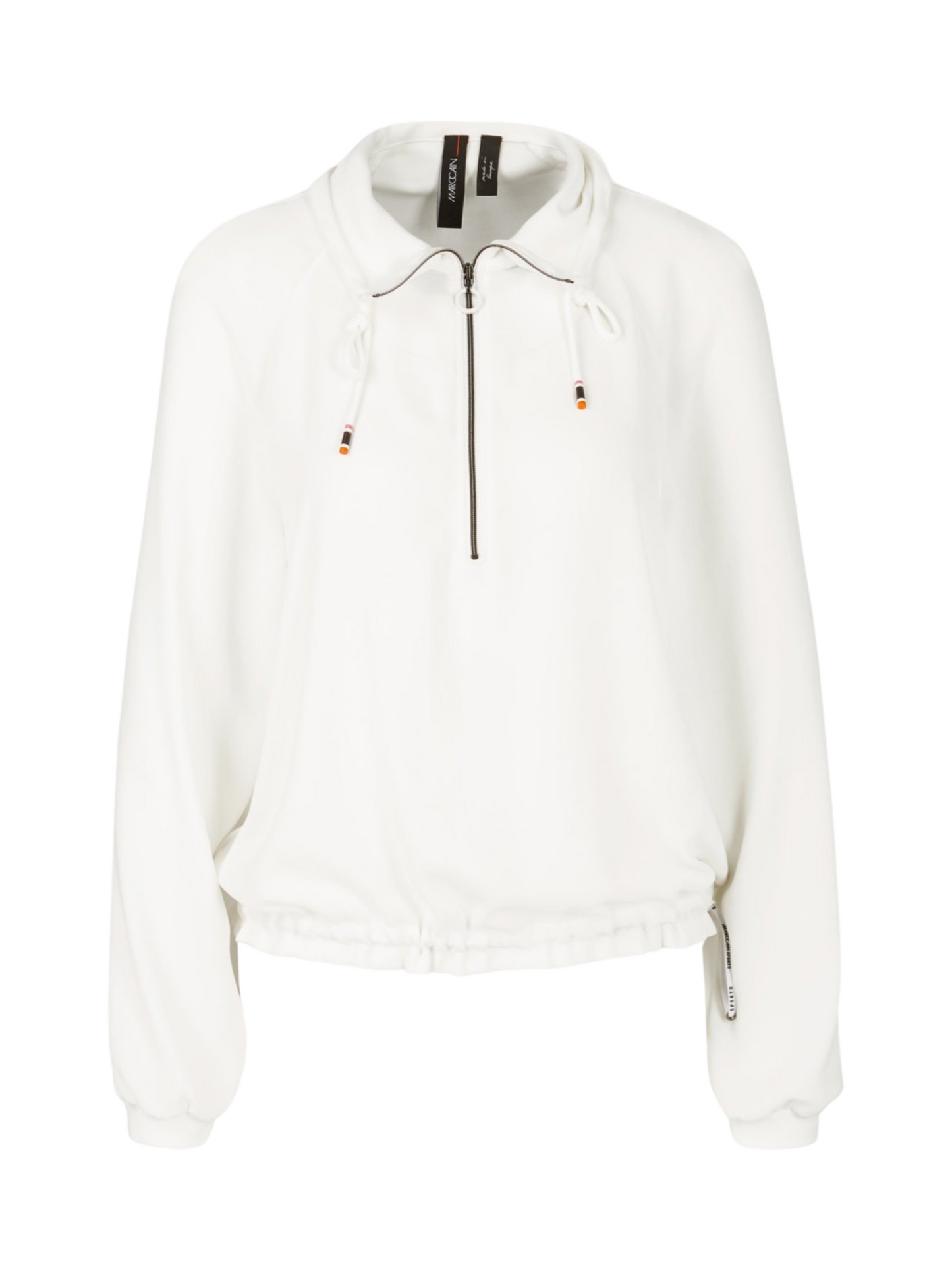 Marc Cain Sporty Blouse With Zip in Off-White