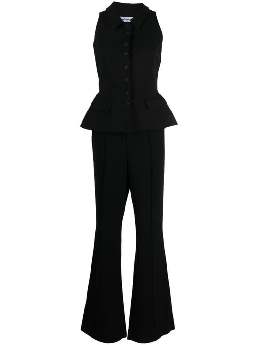 Self-Portrait Tailored Black Jumpsuit