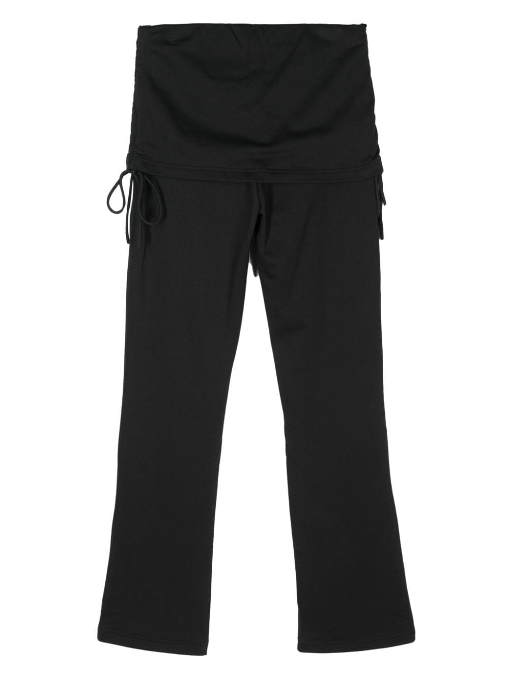Adidas x Stella McCartney Logo-Raised Straight Pants in Black