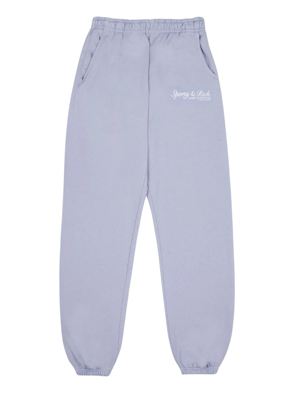 Sporty & Rich French Sweatpant in Washed Periwinkle