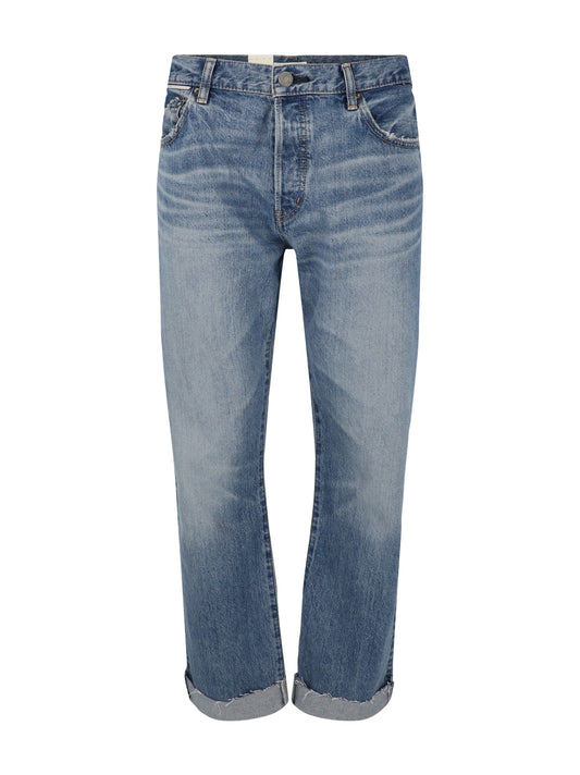 Moussy Vintage Seagraves Straight Jean in Light Blue