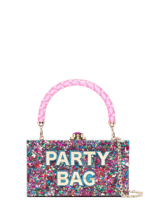 Sophia Webster Cleo Party Bag in Rainbow Confetti