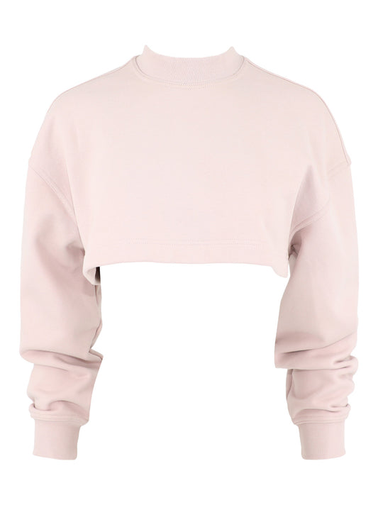 Adidas x Stella McCartney TRUECASUALS Cropped Sweatshirt in Pink