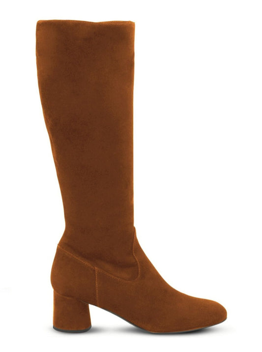 AGL Loretta Knee-High Suede Cognac Boots