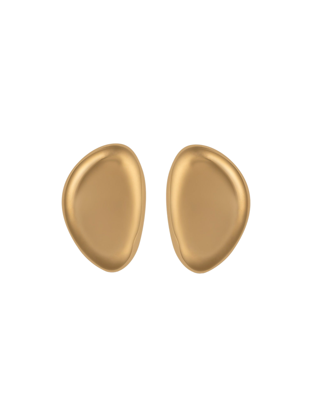 Christina Caruso Small Oval Earrings in Gold