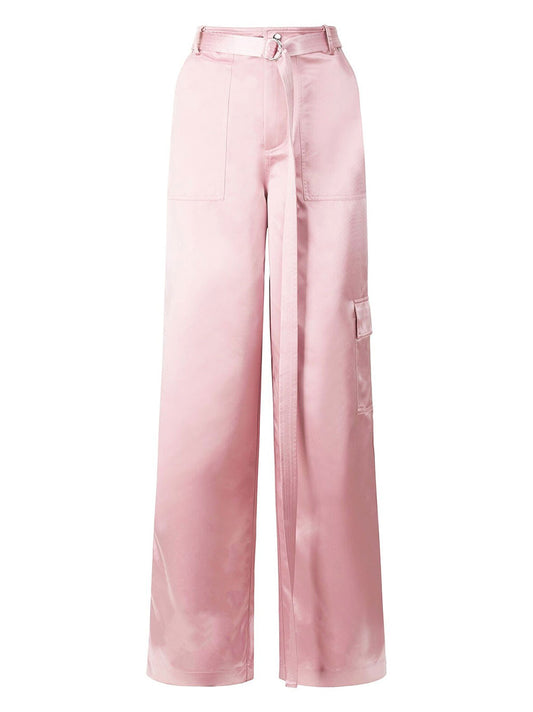 Staud Shay Pant in Cherry Blossom