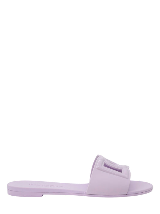 Dolce & Gabbana Gomma Slide Sandal in Lilac
