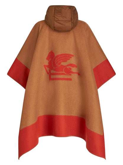 Etro Pegaso-Jacquard Fine-Knit Cape (More Colors)