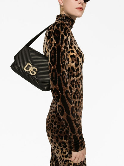 Dolce & Gabbana Borse Pelle Padded Black Leather Handbag