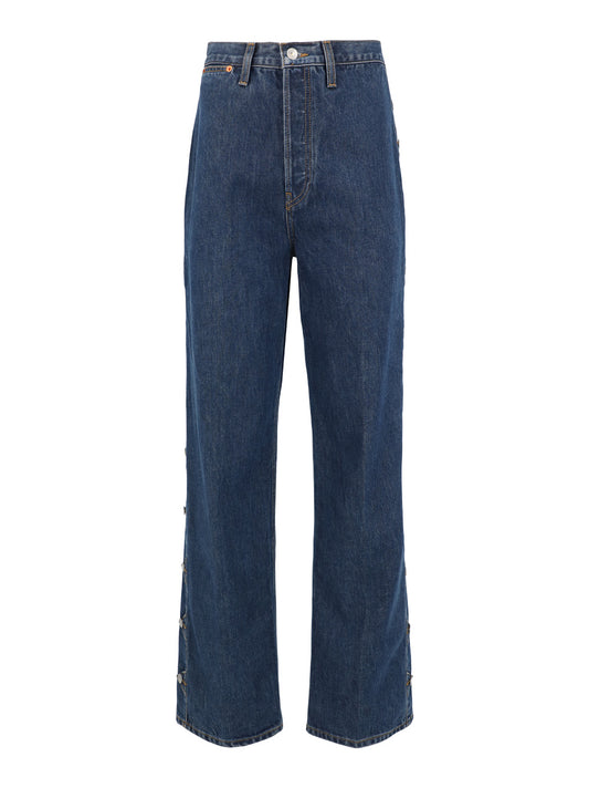 RE/DONE Western Loose Jeans in Rustic Indigo