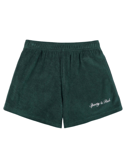 Sporty & Rich Syracuse Terry Short in Forest