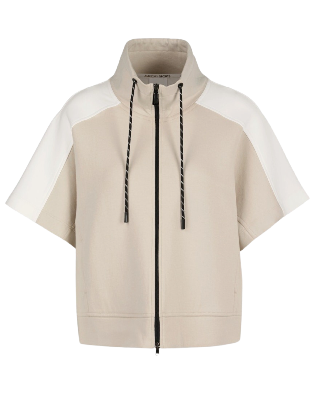 Marc Cain Zip Jacket With Short Sleeves in Moon Rock