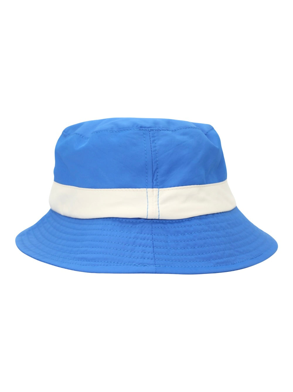 White and cheap blue bucket hat