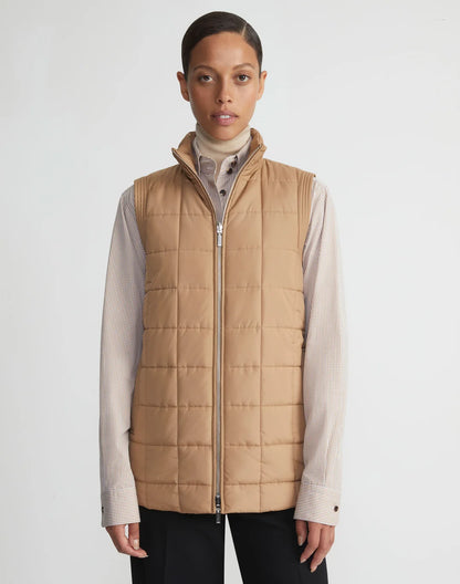 Lafayette 148 Recycled Poly Quilted Reversible Puffer Vest (More Colors)
