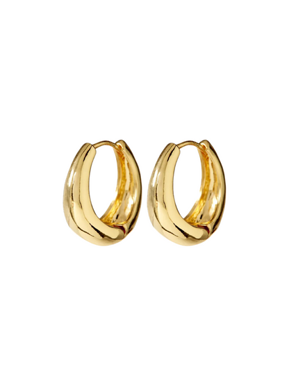Luv AJ Marbella Hoop Earrings in Gold