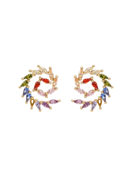 Mignonne Gavigan Pascal Crystal Earrings in Multi