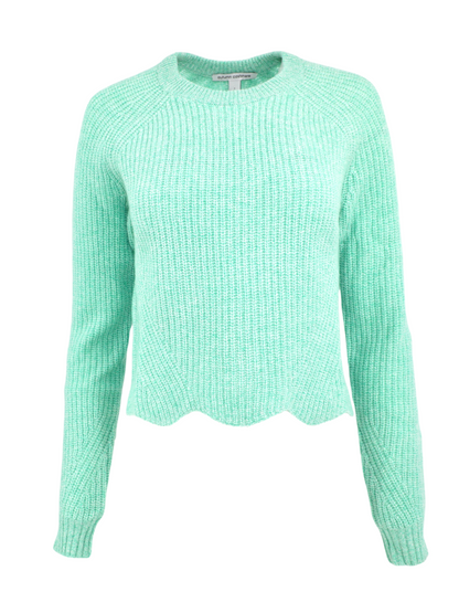 Autumn Cashmere Scalloped Shaker Sweater (More Colors)
