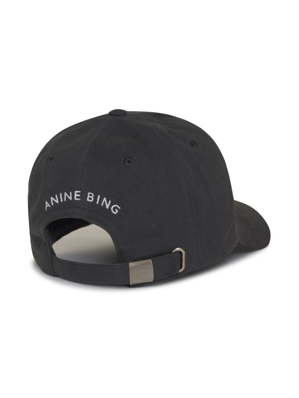 Anine Bing Jeremy Baseball Cap in Vintage Black Leigh s of